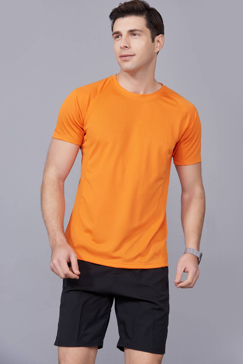 純色T恤  簡(jiǎn)約大方經(jīng)典時(shí)尚  橘色