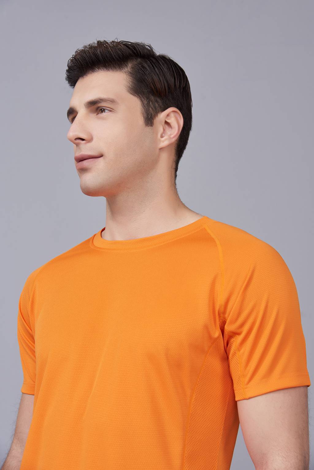純色T恤  簡(jiǎn)約大方經(jīng)典時(shí)尚  橘色