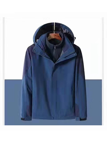 沖鋒衣定制 高端品質(zhì)沖鋒衣男士冬季 藏藍(lán)色防水沖鋒衣