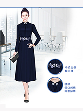 大衣定制，高端時(shí)尚女士大衣定制，高級(jí)藍(lán)色女士大衣